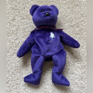 Rare Original Princess Diana Bear Beanie Baby - no tag